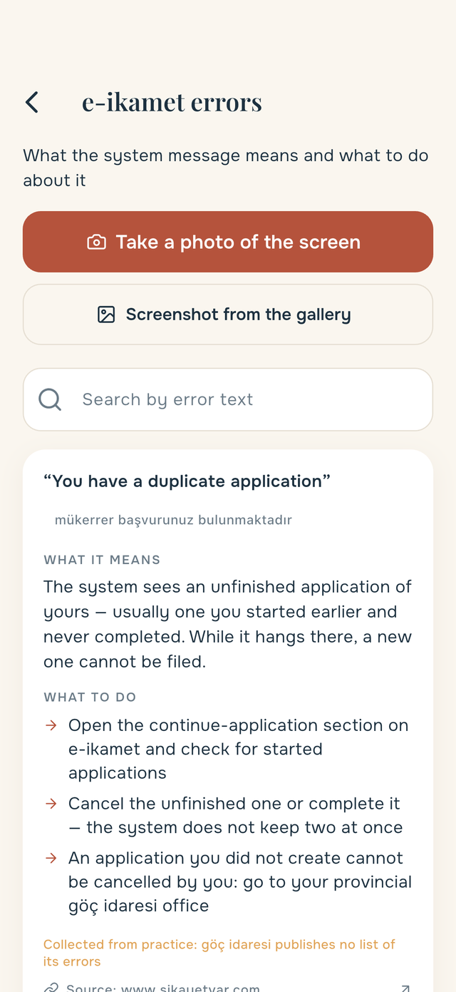 e-ikamet error decoder: what the message means and what to do